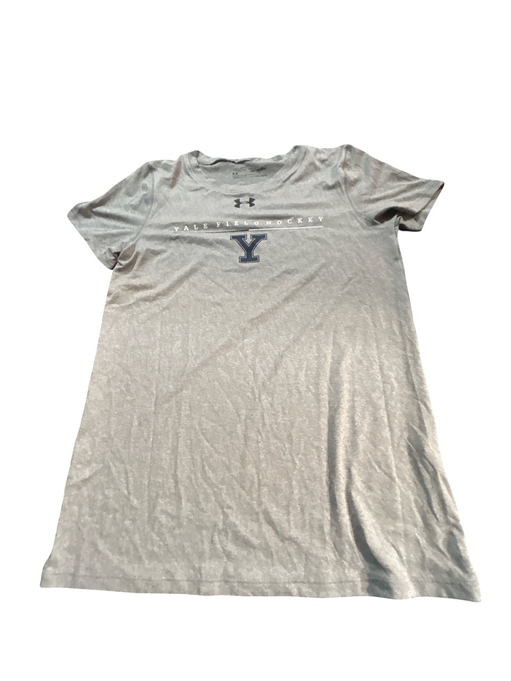 Under Armour Women's Light Gray Yale Field Hockey Logo Tee